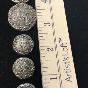 Vintage  sterling silver buttons
